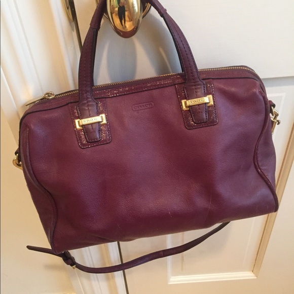 Coach leather Bordeaux bag - Picture 5 of 8